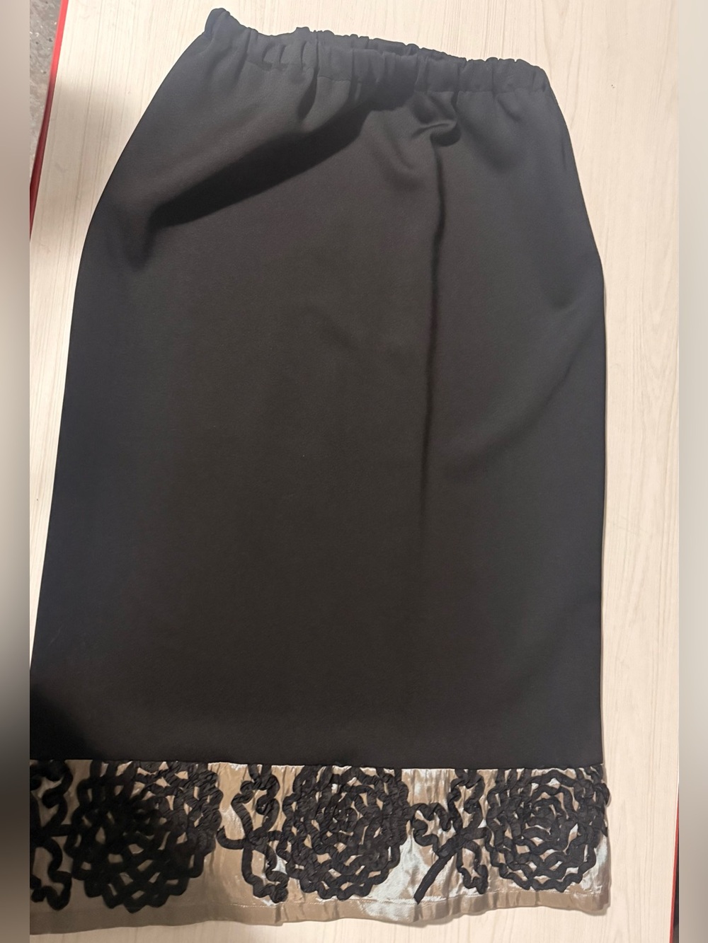 Metallic Taupe Womens Embroidered Fit-and-Flare Blazer - Picture 4 of 5
